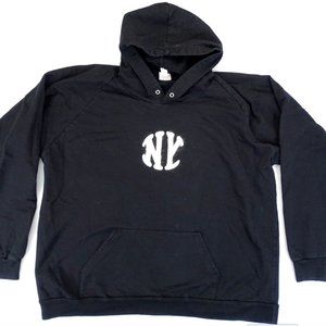 Ebbets Field Flannels NY Knickerbockers hoodie sweatshirt Black OOP SM Baseball